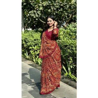 Vana Rasam Rayon Cotton Traditional Saree Wholesaler