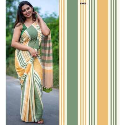 Choco Chips Chanderi Cotton New Digital Print Saree Wholesale Collection  