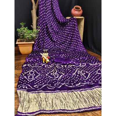  Dulhan Modal Silk Hand Bandhej With Lagdi Patta  