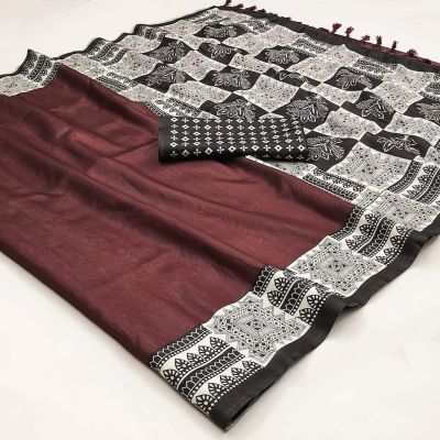 Misri  Bhagalpur Cotton Digital Print Saree Wholesaler